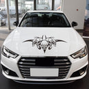 D-299 Skull Pattern Car Modified Hood Decorative Sticker(Black)