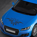 D-299 Skull Pattern Car Modified Hood Decorative Sticker(Black)