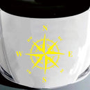 D-366 Compass Pattern Car Modified Decorative Sticker(Yellow)