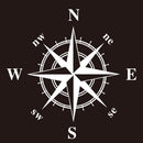 D-366 Compass Pattern Car Modified Decorative Sticker(White)