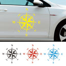 D-366 Compass Pattern Car Modified Decorative Sticker(Red)
