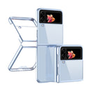 For Samsung Galaxy Z Flip4 Electroplating Transparent Phone Case(Blue)