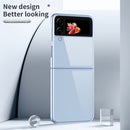For Samsung Galaxy Z Flip4 Electroplating Transparent Phone Case(Blue)