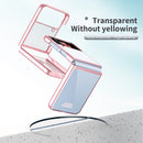 For Samsung Galaxy Z Flip4 Electroplating Transparent Phone Case(Rose Gold)
