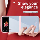 For Samsung Galaxy Z Flip4 Electroplating Transparent Phone Case(Rose Gold)