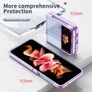 For Samsung Galaxy Z Flip4 Electroplating Transparent Phone Case(Purple)