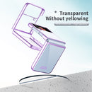For Samsung Galaxy Z Flip4 Electroplating Transparent Phone Case(Purple)
