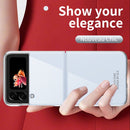 For Samsung Galaxy Z Flip4 Electroplating Transparent Phone Case(Transparent)