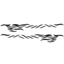 2 PCS/Set D-369 Totem Pattern Car Decorative Sticker(Black)
