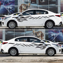 2 PCS/Set D-369 Totem Pattern Car Decorative Sticker(Black)