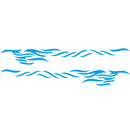 2 PCS/Set D-369 Totem Pattern Car Decorative Sticker(Blue)