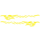 2 PCS/Set D-369 Totem Pattern Car Decorative Sticker(Yellow)