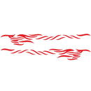 2 PCS/Set D-369 Totem Pattern Car Decorative Sticker(Red)