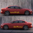 2 PCS/Set D-378 Flower Totem Pattern Car Modified Decorative Sticker(Yellow)