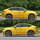 2 PCS/Set D-378 Flower Totem Pattern Car Modified Decorative Sticker(Red)