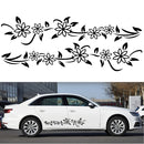 2 PCS/Set D-378 Flower Totem Pattern Car Modified Decorative Sticker(Yellow)