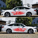 2 PCS/Set D-435 Grim Reaper Pattern Car Modified Decorative Sticker(Red)