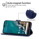 For Nokia G50 Leather Phone Case(Blue)