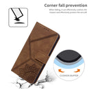 For Samsung Galaxy A20 / A30 Geometric Mandala Embossed Leather Phone Case(Brown)