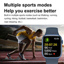 PW17 1.92 inch TFT Screen Smart Health Watch(Black)