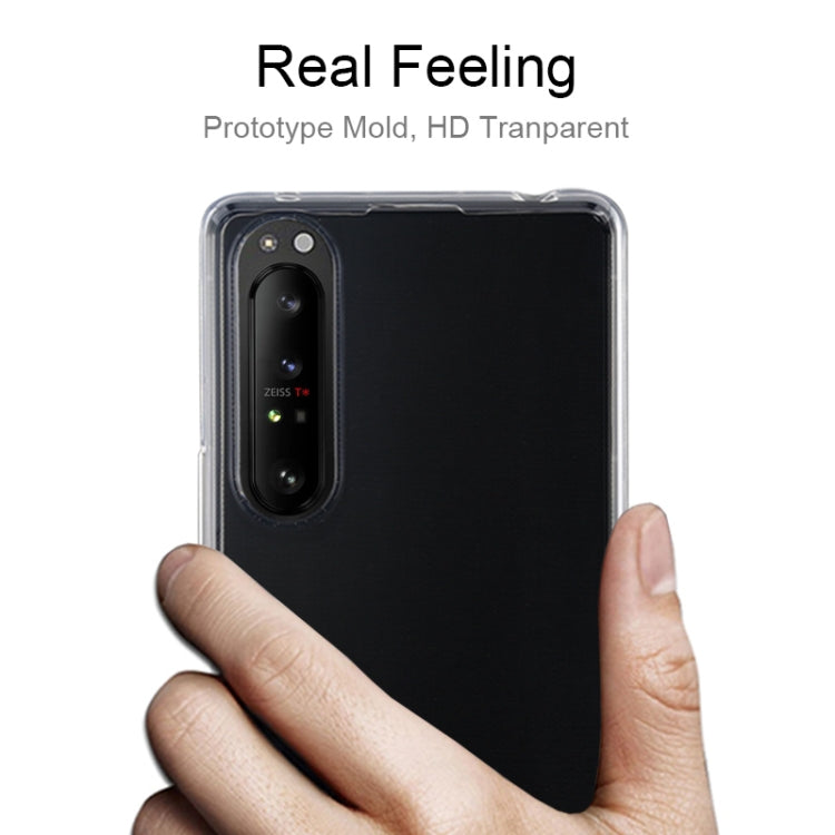 For Sony Xperia 1 II TPU Ultra-Thin Transparent Mobile Phone Case
