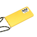 For Samsung Galaxy A33 5G Wheat Straw Material + TPU Protective Case with Lanyard(Yellow)