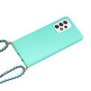 For Samsung Galaxy A53 Wheat Straw Material + TPU Protective Case with Lanyard(Green)