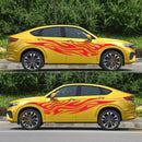 2 PCS/Set D-476 Fire Element Pattern Car Modified Decorative Sticker(Red)