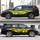 2 PCS/Set D-476 Fire Element Pattern Car Modified Decorative Sticker(Yellow)