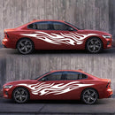 2 PCS/Set D-476 Fire Element Pattern Car Modified Decorative Sticker(White)