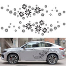 2 PCS/Set D-483 Flower Pattern Car Modified Decorative Sticker(Blue)