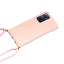 For Xiaomi Redmi Note 11 Pro International Edition Wheat Straw Material + TPU Protective Case with Lanyard(Pink)