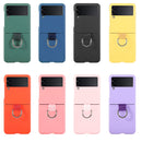 For Samsung Galaxy Z Flip4 Macaron Color Silicone Soft Phone Case(Green)