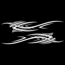 2 PCS/Set D-503 Totem Pattern Car Modified Decorative Sticker(White)