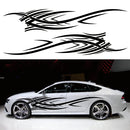 2 PCS/Set D-503 Totem Pattern Car Modified Decorative Sticker(White)