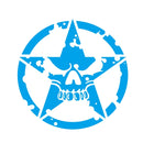 D-520 Star Pattern Car Modified Hood Decorative Sticker(Blue)