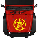 D-520 Star Pattern Car Modified Hood Decorative Sticker(Yellow)