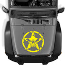 D-520 Star Pattern Car Modified Hood Decorative Sticker(Yellow)