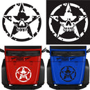 D-520 Star Pattern Car Modified Hood Decorative Sticker(Blue)