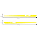 2 PCS/Set D-608 Stripe Pattern Car Modified Decorative Sticker(Yellow)