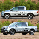 2 PCS/Set D-684 Mountain Totem Pattern Car Modified Decorative Sticker(Black)