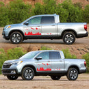 2 PCS/Set D-684 Mountain Totem Pattern Car Modified Decorative Sticker(Red)