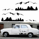 2 PCS/Set D-684 Mountain Totem Pattern Car Modified Decorative Sticker(Black)