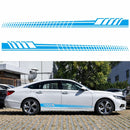 2 PCS/Set D-707 Striped Totem Pattern Car Modified Decorative Sticker(Blue)