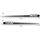 2 PCS/Set D-707 Striped Totem Pattern Car Modified Decorative Sticker(Black)