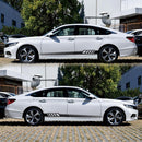 2 PCS/Set D-707 Striped Totem Pattern Car Modified Decorative Sticker(Black)