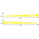2 PCS/Set D-707 Striped Totem Pattern Car Modified Decorative Sticker(Yellow)