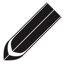 D-711 Stripe Pattern Car Modified Hood Decorative Sticker(Black)