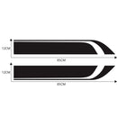 D-711 Stripe Pattern Car Modified Hood Decorative Sticker(Black)
