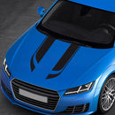 D-711 Stripe Pattern Car Modified Hood Decorative Sticker(Black)